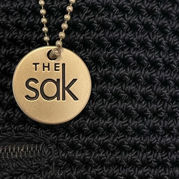 The Sak Black Knit Crochet Shoulder Bag - Picture 3 of 8